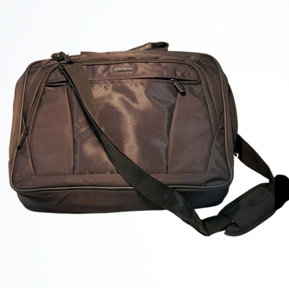 Targus Black Laptop Chromebook Double Case w Pockets and Shoulder Strap - Picture 1 of 6
